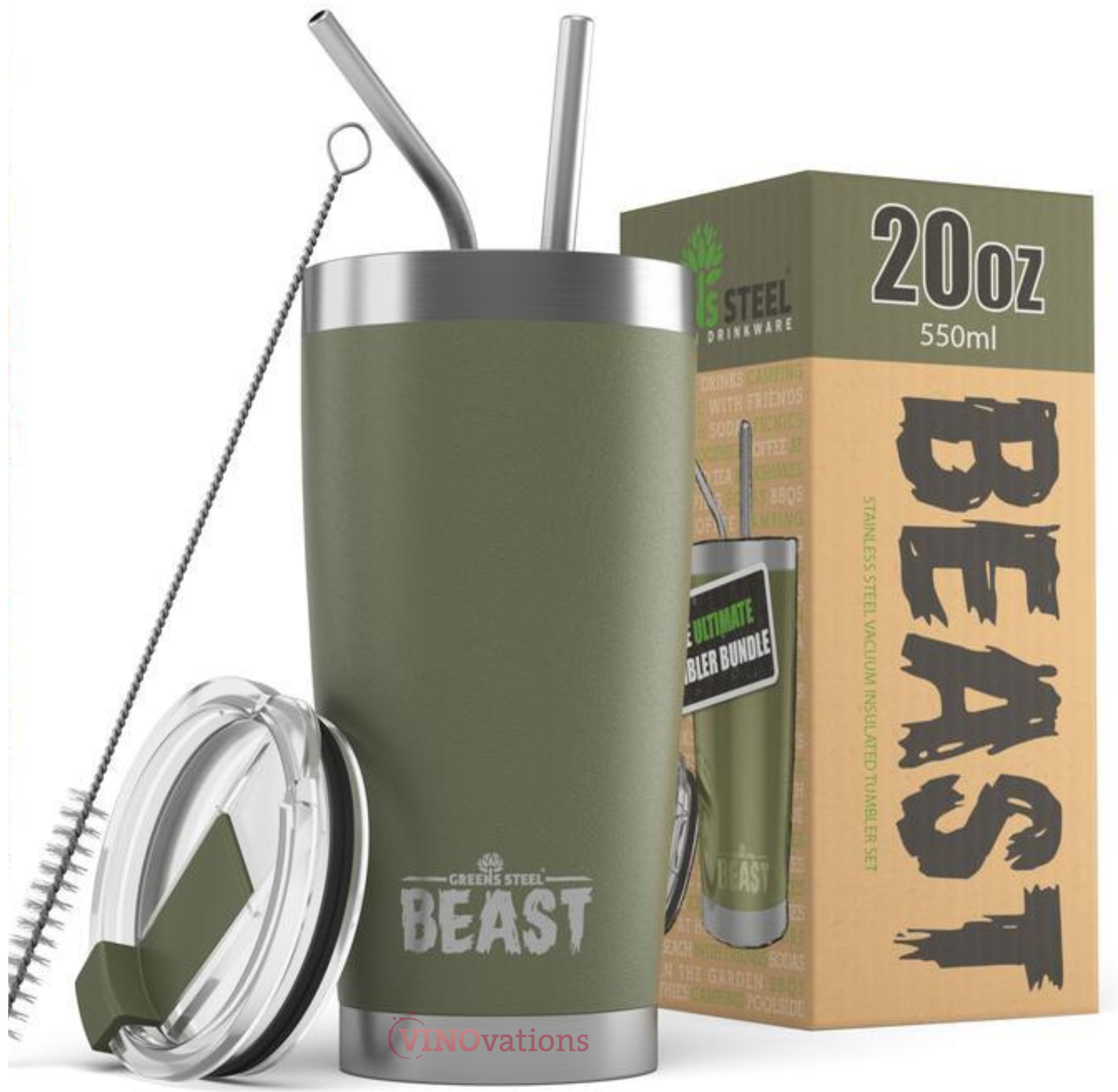 BEAST Custom Engraved 20oz Tumbler
