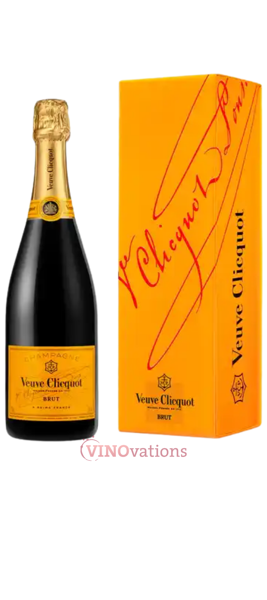 Veuve Clicquot Yellow Label with ENGRAVING